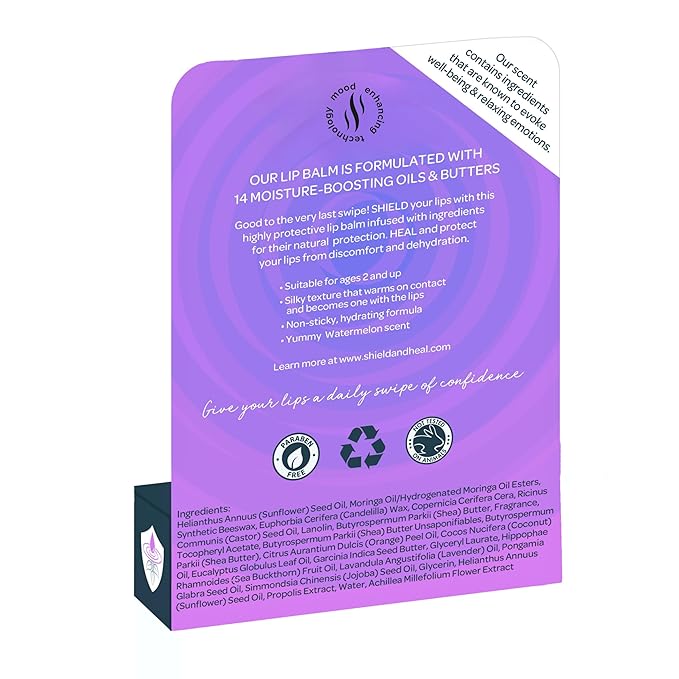 2 Pack - Botanical Lip Balm with Aromachology, Mood-Boosting Fragrance Technology, Soothes Chapped Lips & Relieves Dryness, Silky Smooth Texture Warms on Contact (2 Pack)