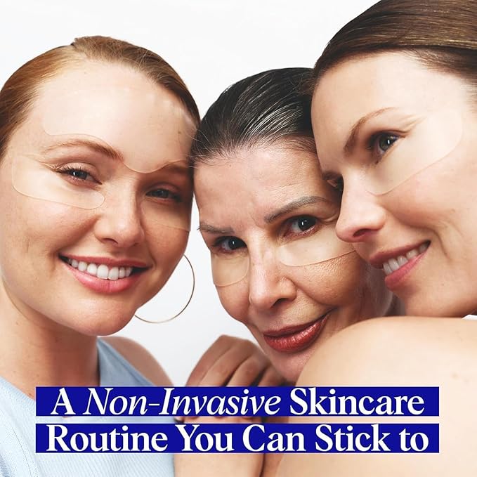 Wrinkles Schminkles Under Eye Wrinkle Patches | Smooth Eye Wrinkles, Crows Feet & Dark Circles Overnight | 6 Pairs Reusable Medical Grade Silicone Patches