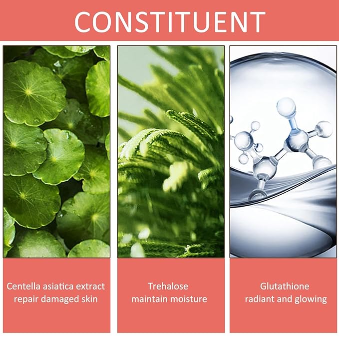 Glutathione Skincare Set, Complete Skin Care Routine Includes Glutathione Cream, Toner, Face Wash & Glutathione Face Serum, Anti-Aging Skincare Set For Women, Tight, Anti-Aging, Radiant