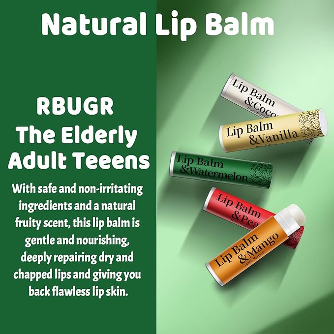 126 Pcs Lip Balm Bulk, 12 Flavored Pack of Lip Balms Natural Lip Balm Pack Moisturising Organic Lip Balm Set for Cracked Lips, Bulk Gifts Stocking Stuffers Party Favors(4.2g/0.15oz)