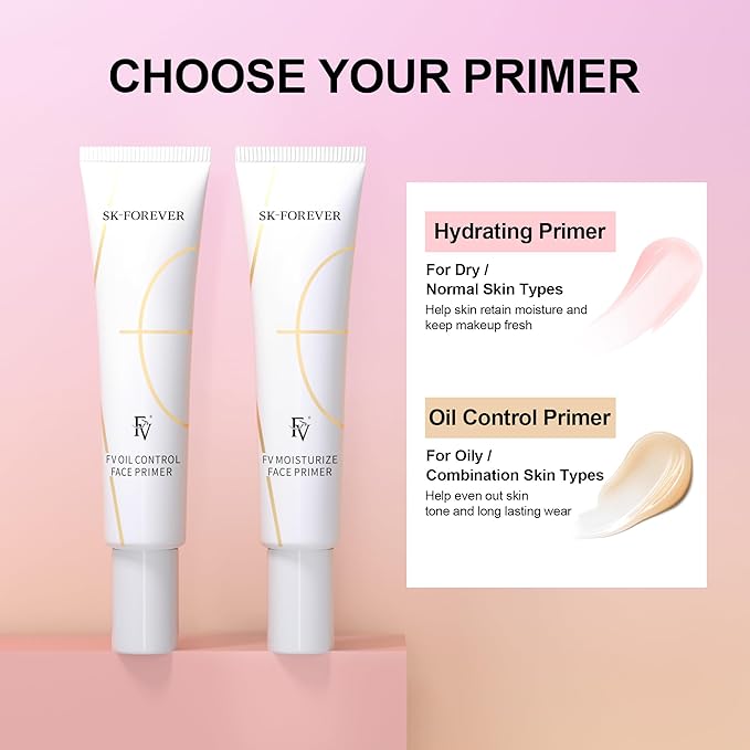 FV Oil-Control Primer, Long-Lasting Hydrating Formula with Matte Finish for Daily Use, Pore-Minimizing, Smooth Texture for Oily Skin (Oil Control)