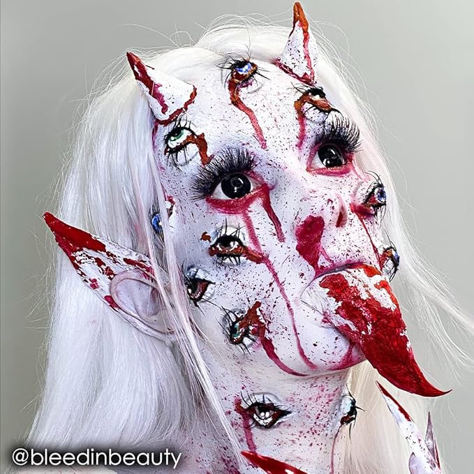 Mehron Makeup Paradise Makeup AQ Refill Size | Stage & Screen, Face & Body Painting, Beauty, Cosplay, and Halloween | Water Activated Face Paint, Body Paint, Cosplay Makeup .25 oz (7 ml) (White)