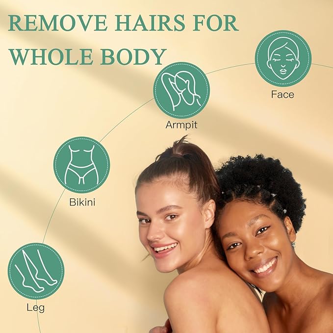 Hard Wax Beads 1.3Lb/21oz for Brazilian, Eyebrow, Bikini, Face, Arms, and Legs Waxing - 6 Packs with 10 Wax Spatulas for Women and Men