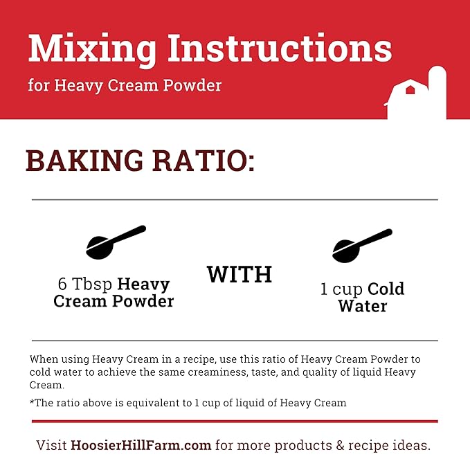 Hoosier Hill Farm Heavy Cream Powder, 1LB (Pack of 1)
