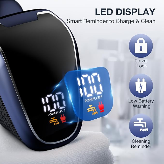 Head Shavers for Bald Men: 5-in-1 Electric Razor - Waterproof Shaving Grooming Kit for Balder - Turbo Speed & Precision Blades