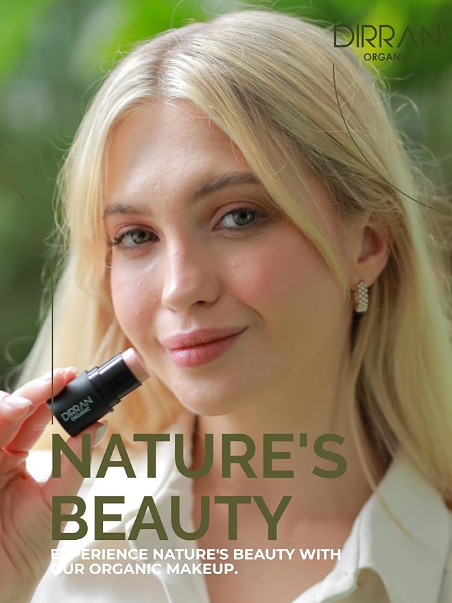 3 in 1 Natural Ingredient 90% Organic Blusher Stick For Lips, Eyes, & Cheeks, Hydration And Natural Beauty Apply directly And Blend With Fingertips, Small Enough to Carry (PINK BLOSSOM)