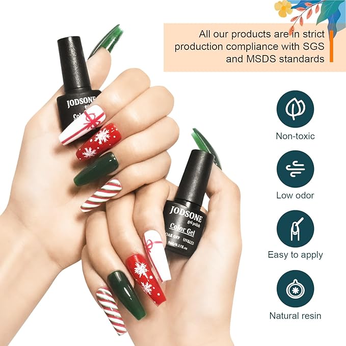 JODSONE 32 Colors Nail Polish Set With U V Light Manicure Nail Tools Nail Art Manicure Salon DIY at Home