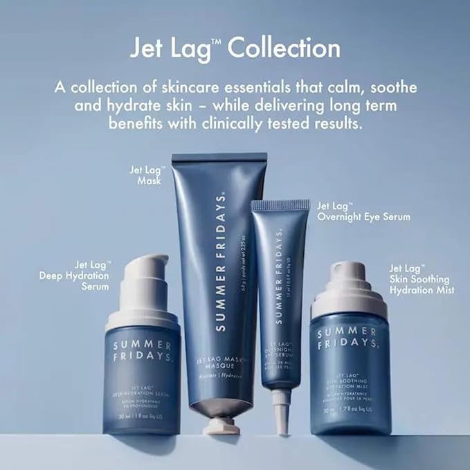 Summer Fridays Jet Lag Mask - Hydrating Face Moisturizer + Mask - Enriched with Hyaluronic Acid, Niacinamide, Glycerin + Antioxidants Helps Nourish Skin for a Renewed + Radiant Complexion (2.25 Oz)