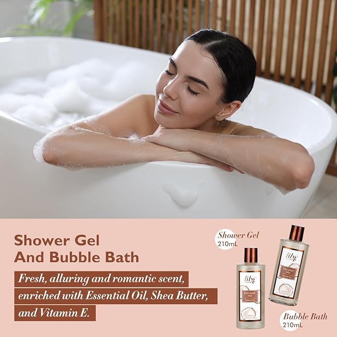 Gifts For Women Gift Basket for Women–18Pcs Bath and Body Gift Set for Mom Spa Basket Set Spa Kit Bath & Body Gifts Set | Self Care, Birthday, Christmas, Mothers Day Bath Gift Baskets Set for Her