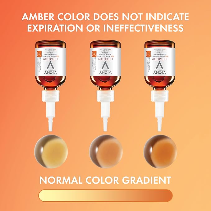 Vichy LiftActiv Vitamin C Serum For Face, Brightening Serum With 16% Pure Vitamin C + Hyaluronic Acid + Vitamin E, Improves Radiance & Firmness, Anti Aging, Protects Skin From Discoloration