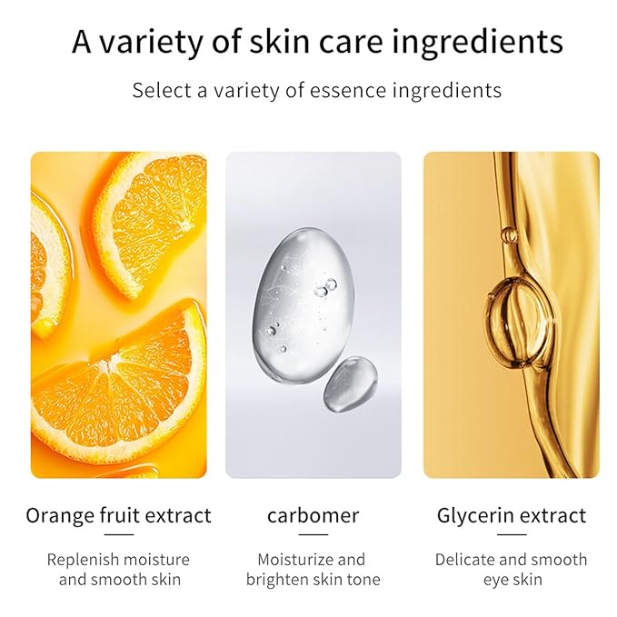 Eye Cream For Dark Circles, Anti Aging Eye Cream With Vitamin C, Hyaluronic-acid & Orange Extract, Under Eye Cream For Puffiness And Bags, Eye Cream For Reduce Fine Lines, Wrinkles & Dark Circles