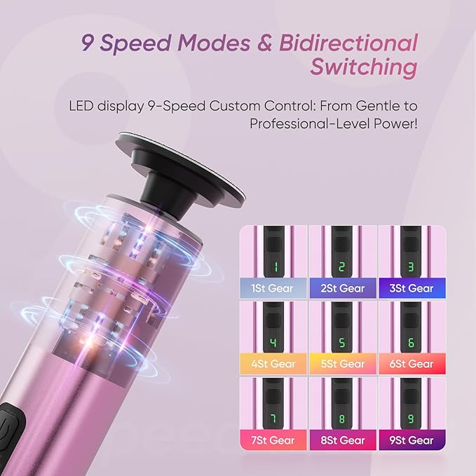 Electric Foot Callus Remover, 2in1 Rechargeable Foot File Callus Remover for Feet, 9 Speeds Foot Scrubber Dead Skin Pedicure Tools for Feet Heel Scraper for Cracked Heels with Sandpaper Discs