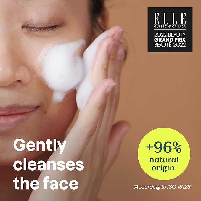 ATTITUDE Micellar Foaming Facial Cleanser, EWG Verified, Dermatologically Tested, Plant and Mineral-Based, Vegan, Coconut & Wildberries Scent, 5 Fl Oz