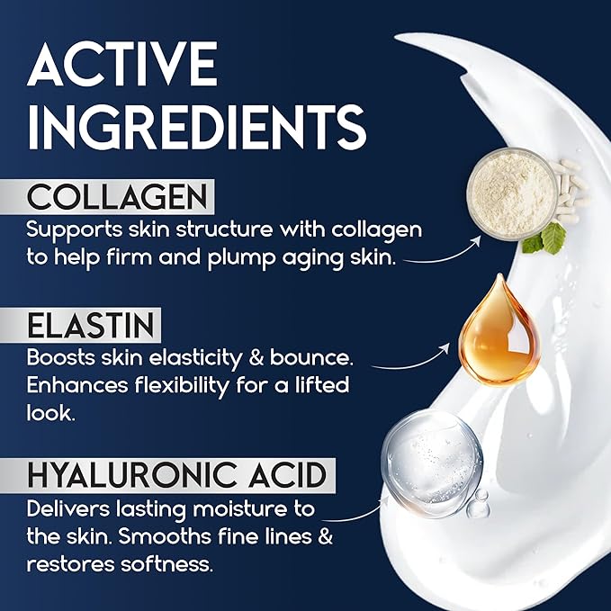 Neck Creams for Tightening and Firming Sagging Skin - Skin Tightening Cream for Face - Decollete & Chest, Under Chin Firming for Older Women - Neck Wrinkles Treatment with Collagen & Hyaluronic Acid