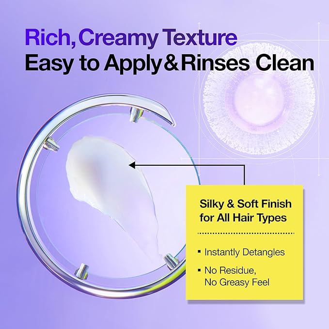 Protein Capsule Hair Repair Treatment, 3-Minute Keratin Hair Mask & Deep Conditioner for Damaged, Repair & Strengthen, Instant Detangling, Anti-Frizz, Low-pH, Fine-Hair Safe, 6.76 fl oz