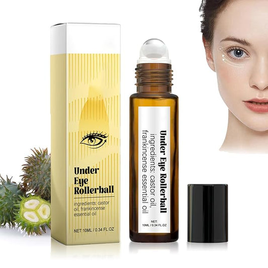 Time Eraser Rollerball Castor Oil and Frankincense, Time Eraser Rollerball, Castor Oil and Frankincense Eye Roller for Reducing Dark Circles and Bags Under Eyes