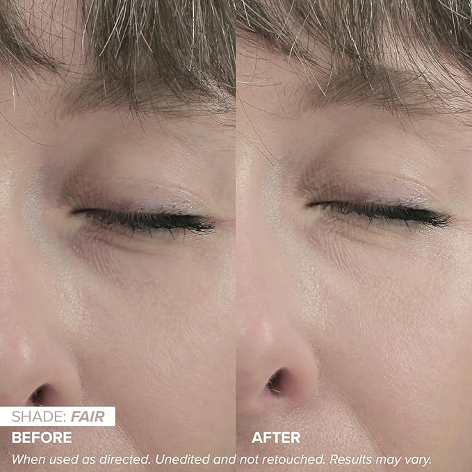 DRMTLGY Luminous Eye Corrector SPF 41, Under Eye Color Corrector for Dark Circles, Anti-Aging Tinted Eye Cream, Hydrating Eye Serum with Peach Undertone, Fair