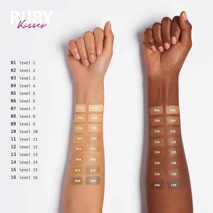 Ruby Kisses 3D Face Creator Cream Foundation & Concealer, 12 Hours Long Lasting, Medium to Full Coverage, Non-Greasy, Ideal for Makeup & Contour Palette (Level 7)