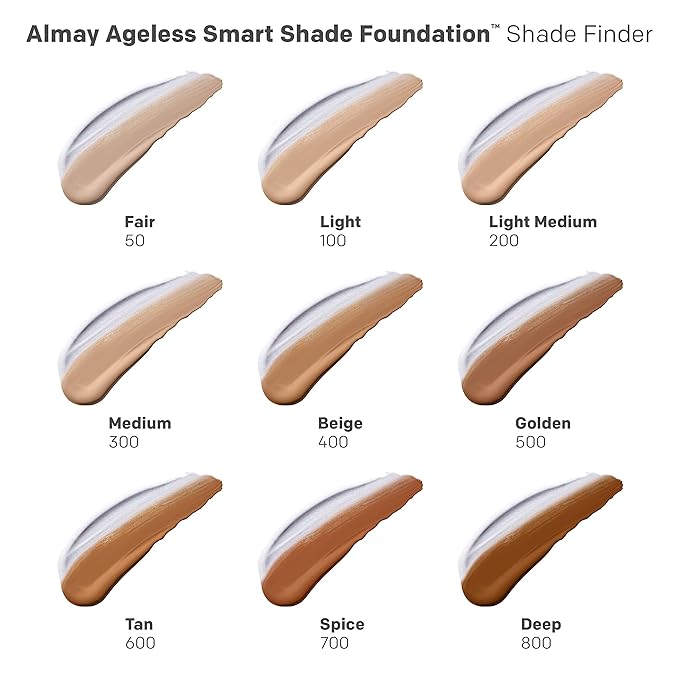 Almay Anti-Aging Foundation, Smart Shade Face Makeup with Hyaluronic Acid, Niacinamide, Vitamin C & E, Hypoallergenic, -Fragrance Free, 400 Beige, 1 Fl Oz (Pack of 1)