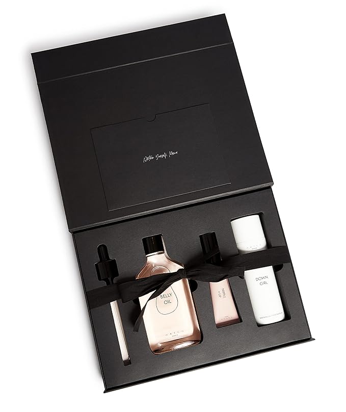 HATCH Mama Must Haves Kit - Belly Oil, Nipple + Lip Rescue Balm, and Down Girl Soothing Leg + Foot Relief - 3 Piece Set - Maternity Essentials