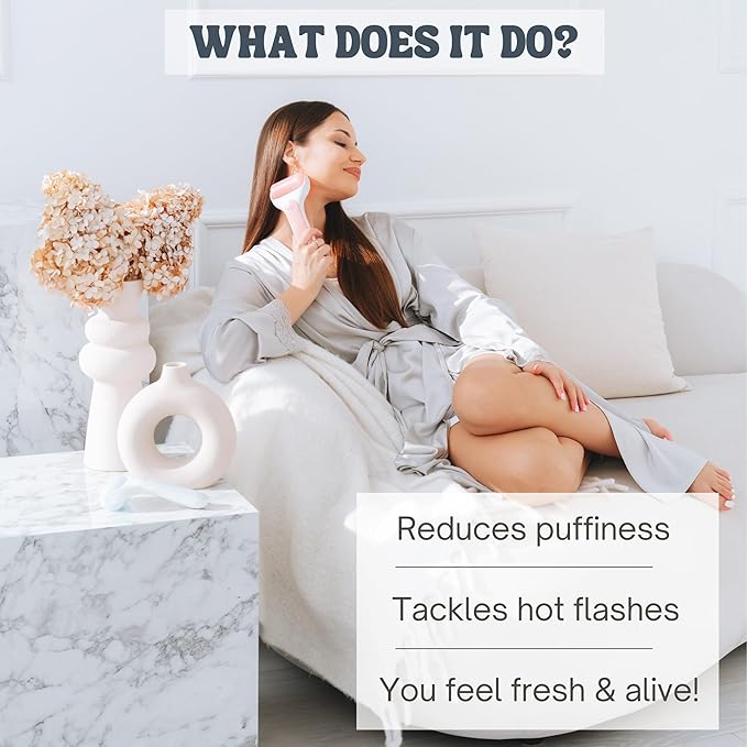 Ice Roller for Face Premium Facial Ice Roller with Carry Case and 2X Rollers for Long Lasting Cold - Eye Roller for Puffy Eyes & Cold Massage for Migraines (Pink (with case))