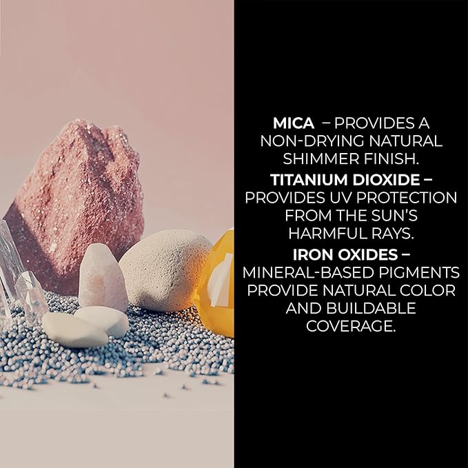 Bellapierre Mineral Blush – Loose Powder Blush, Lightweight Cheek Color, Warm Dewy Finish, Talc-Free, Hypoallergenic & Non-Toxic – 0.3 oz – Desert Rose