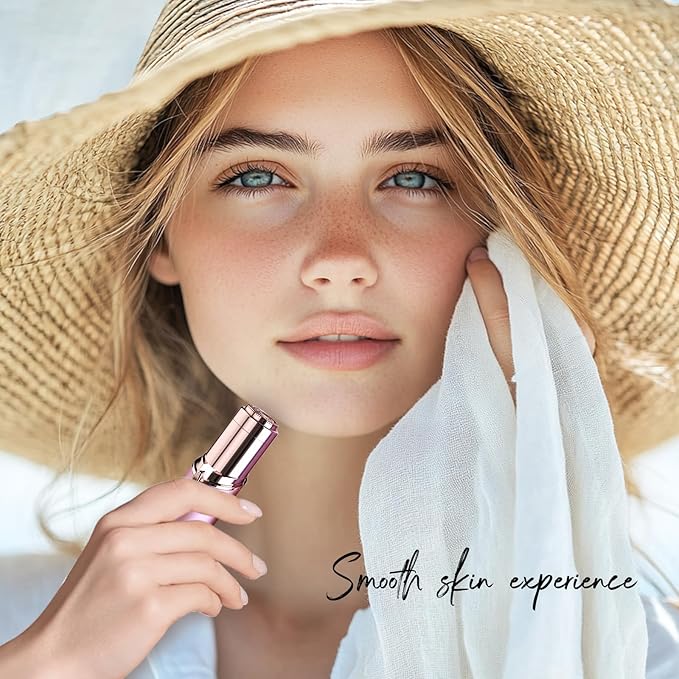 Facial Hair Removal for Women, Face Shavers for Women, Portable Lady Face Electric Razor for Lip, Peach Fuzz, Chin with USB Rechargeable