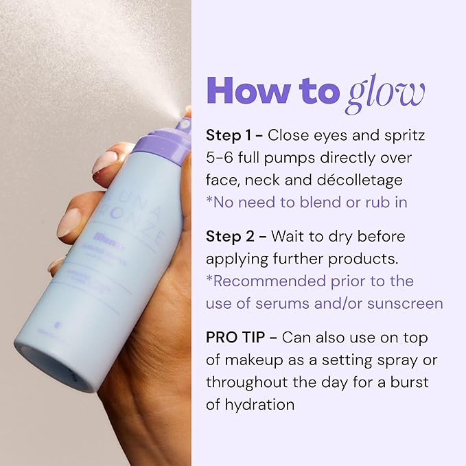 Illume Tanning Water - Liquid, Natural & Organic, Vegan Friendly, Cruelty Free, For All Skin Tones, Light-Medium Glow, Hydrating & Nourishing