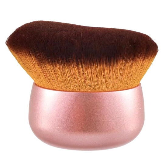 Blend & Blur 75mm Body Kabuki Brush - For Self Tanner, Body Bronzer & Foundation | Face/Back Multitool | Wet/Dry Use (Rose Gold)