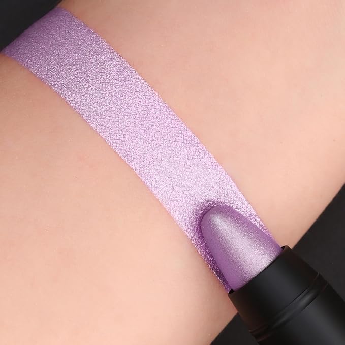 FOCALLURE Ultra Chic Metallic Lipstick,Rich Vitamin E Lip Crayon,Lightweight Shinning Color without Drying or Fading,Long Lasting Lips Makeup,#20 Lavender