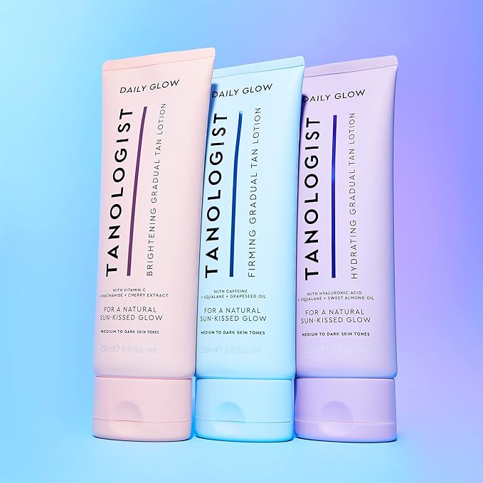 Tanologist Hydrating Daily Glow Body Lotion- Light/Medium, Gradual Tanning Lotion, No Fake Tan Smell, Streak-Free & Natural Looking Self Tanner, Moisturizing, Vegan, 8.45 fl. oz/250 ml Tube