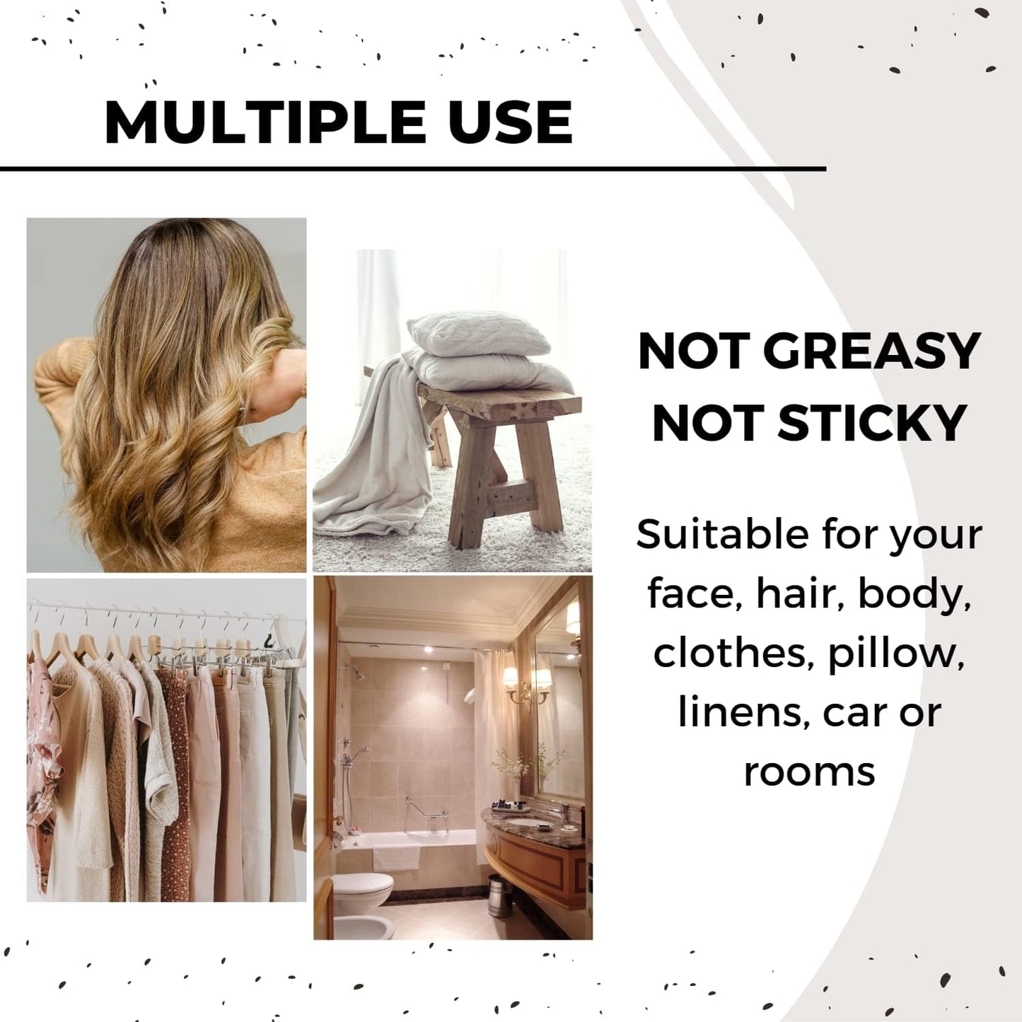 Benatu Peppermint Eucalyptus Essential Oil Blend Spray for Body and Hair, Multi-Use Natural Breathe Scent Aromatherapy Room Mist for Linen, Bedding, Fabric, Pillow, Car 4 fl oz