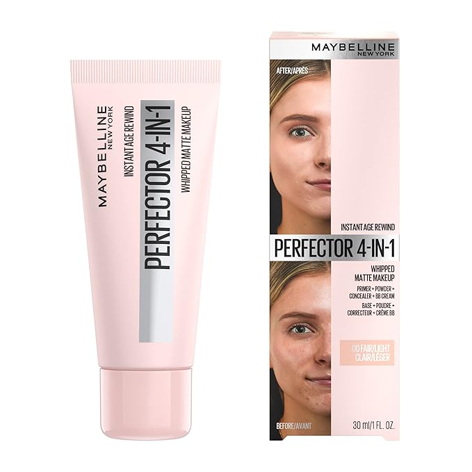 Maybelline Instant Age Rewind Instant Perfector 4-In-1 Matte Makeup, 00 Fair/Light, 1 Count