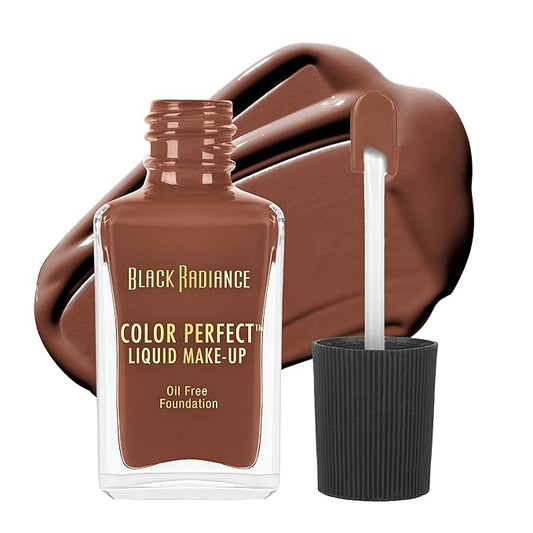 Black Radiance Color Perfect Liquid Full Coverage Foundation Makeup, Espresso, 1 Fluid Ounce
