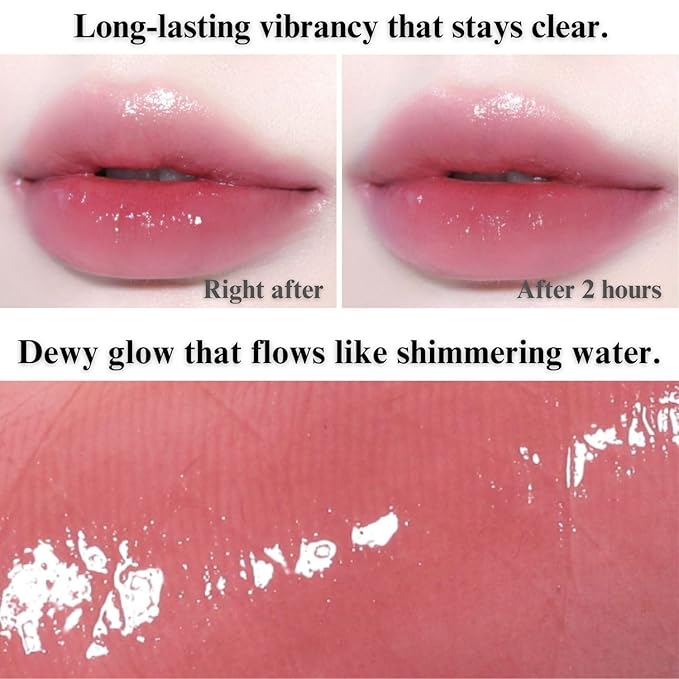 BBIA Glow Tint – Lip Plumping Volumizing Glossy & Glowy Lip Stain Naturally Moisturizing Comfortable Texture Lightweight Long-Lasting Vivid Color Non-Sticky Korean Makeup (02 VINTAGE, Pack of 1)