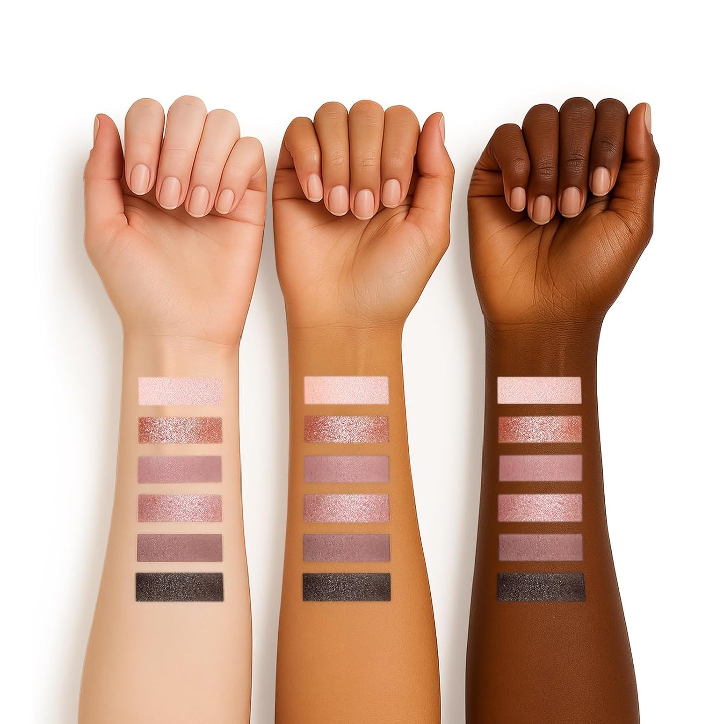 6 Colors Mini Eyeshadow Makeup Palette Rosy Neutral Nude Eye Shadow Shimmer & Matte Make Up Pallet with Mirror Highly Pigmented Long Lasting Waterproof Travel Size Gift Kit 02