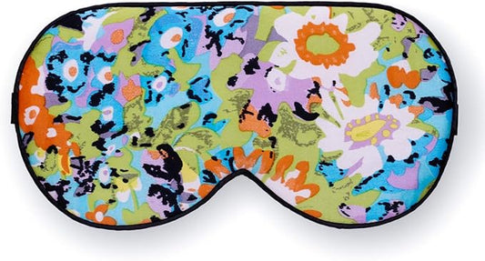100% Pure Silk Eye Mask Sleep Eye Mask Eye Cover Eyeshade Sleeping Eye Mask Printed Colors (#17)