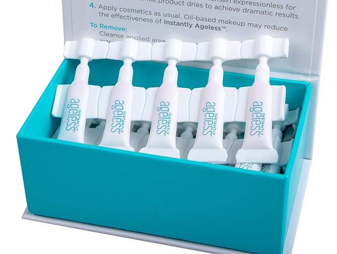 Instantly Ageless Facelift in A Box - Instant Eye Bag Remover Puffiness -1 Box of 25 Vials - Instant Under Eye Bags Remover - Wrinkle Tightener - Instant Wrinkle Remover for Face Instant Lift