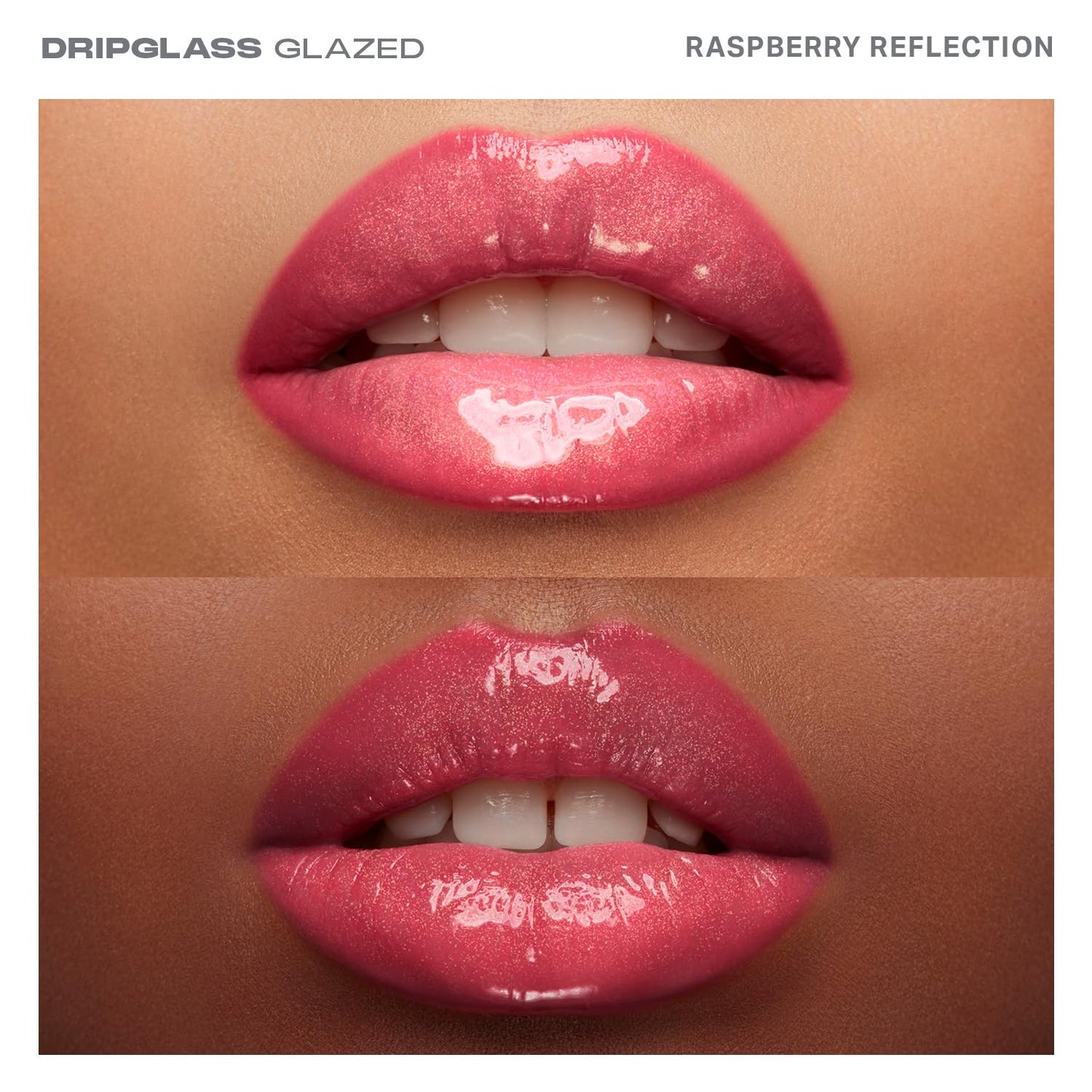 Morphe Dripglass High Shine Lip Gloss - Glazed, Semi-Sheer & Nourishing Lip Makeup - Buildable Formula Infused with Plant-Derived Squalane & Vitamin E - Raspberry Reflection (0.13 oz)