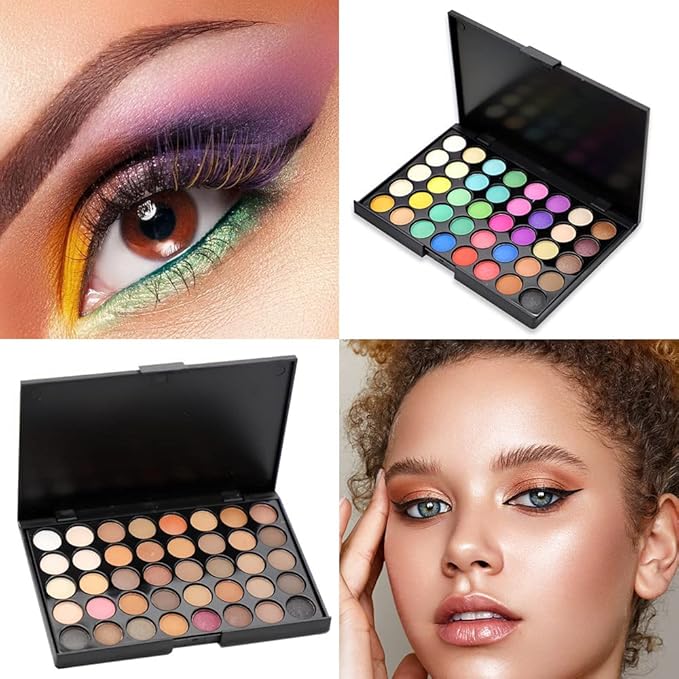 Eyeshadow Palette 40 Color Makeup Palettes Matte Eyeshadow Waterproof Makeup Mixer Palette Make-up For Women Beauty (Type A)