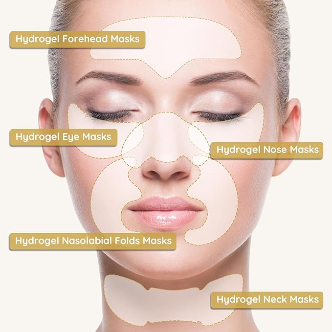 Enaskin Naturals 5 in 1 Anti Wrinkle Face Patches Anti Wrinkle Gel Face Masks (5 in 1 Pack)