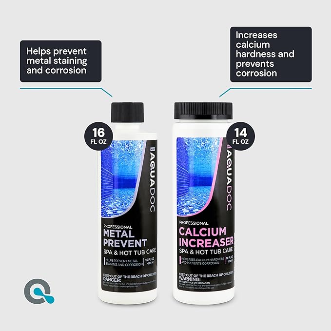 Aquadoc Bromine Hot Tub Starter Kit for Spas, Complete Spa Maintenance Kit with Bromine Tablets & Complete Hot Tub Chemicals Starter Kit (Bromine Hot Tub Starter Kit)