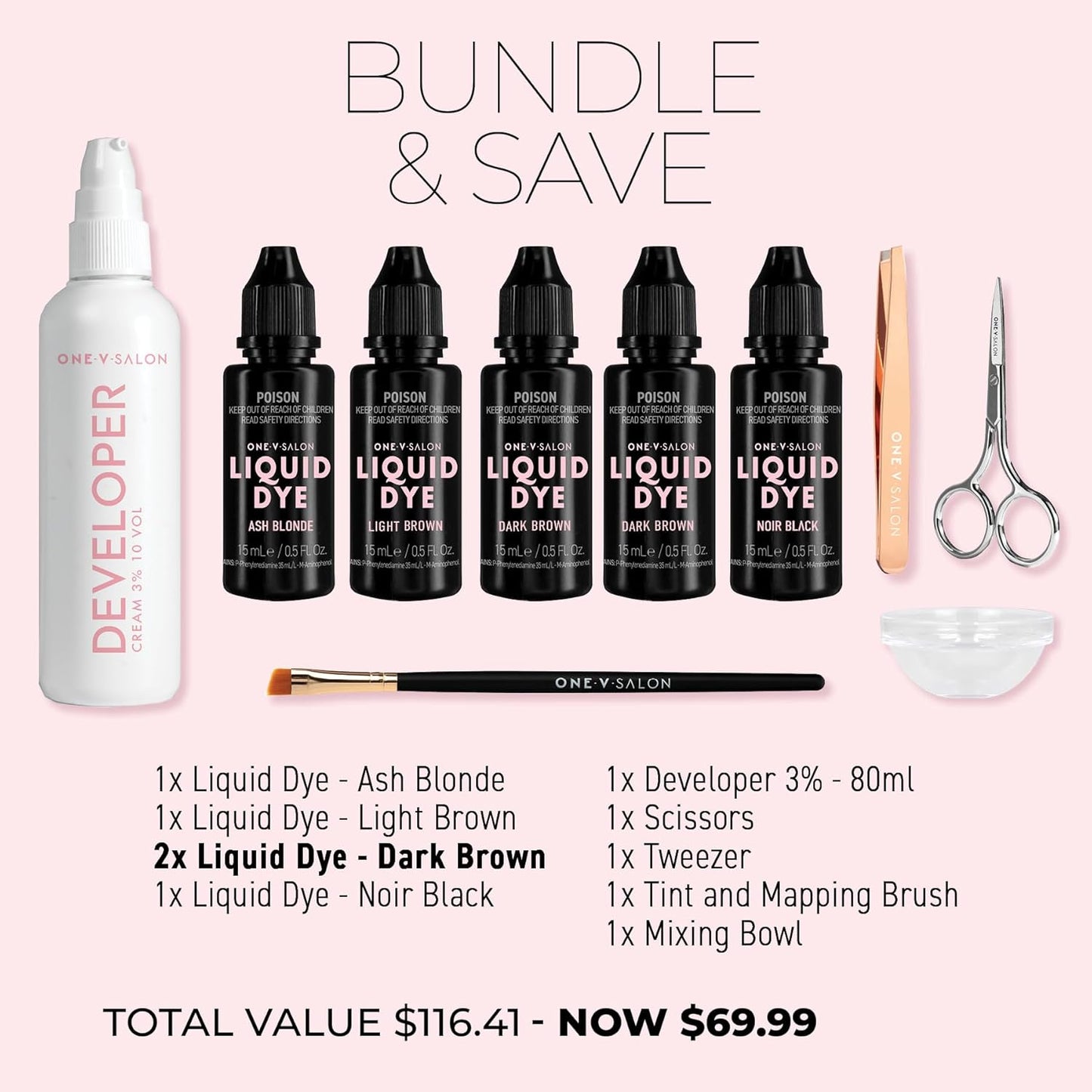 Hybrid Liquid for Professional Eyebrow Kit (Multicolor-3)