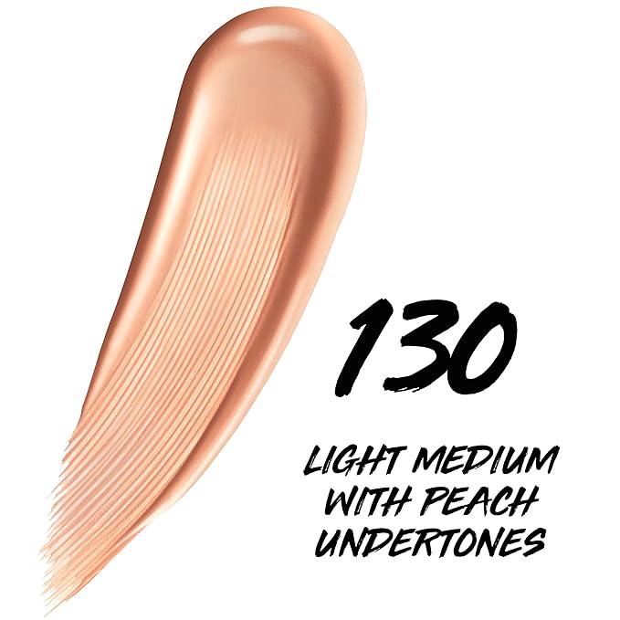 Maybelline Super Stay Up to 24HR Skin Tint, Radiant Light-to-Medium Coverage Foundation, Makeup Infused With Vitamin C, 130, 1 Count