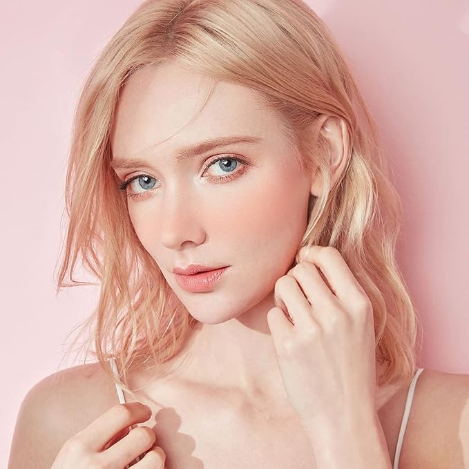 Boobeen Matte Blush Powder Makeup Loose Powder Face Blushes Single Color Blush Rouge Powder Natural Pink Blush for cheeks, Easily Blends, Smoothly with Satin Matte Look