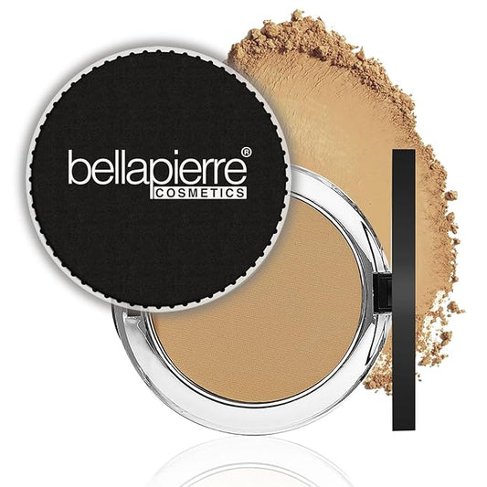 bellapierre Compact Mineral Foundation SPF 15 | Vegan & Cruelty Free | Full Coverage | Hypoallergenic & Safe for All Skin Types | Oil & Talc Free - 0.35 Oz - Maple