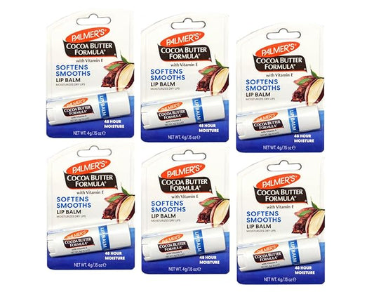 Palmer's Cocoa Butter Formula Moisturizing Lip Balm 0.15 oz (Pack of 6)