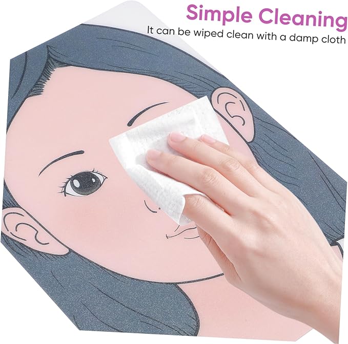 ADOCARN 2pcs Makeup Practice Board Makeup Training Face Colored Makeup Template Painting Exercise Template Cosmetic Makeup Template Eyelid Face Board Double Eyelid Plastic Child Face Paint