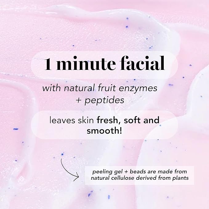 Saturday Skin Rub-A-Dub Refining Peel Gel Facial Cleansing Gels, Facial Polishes Washes with Natural Fruit Enzymes, Gentle Exfoliator Scrub for All Skin Types, Korean Skin Care (2.53 Fl. Oz. (75ml))