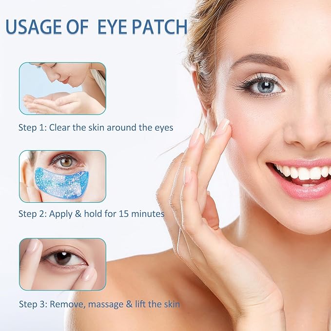 Under Eye Patches For Dark Circles, 12 Pairs Collagen Eye Patches, Natural Marine Collagen Under Eye Patches, Dark Circle Eye Patches, Undereye Mask For Dark Circles, Wrinkles & Eye Bags